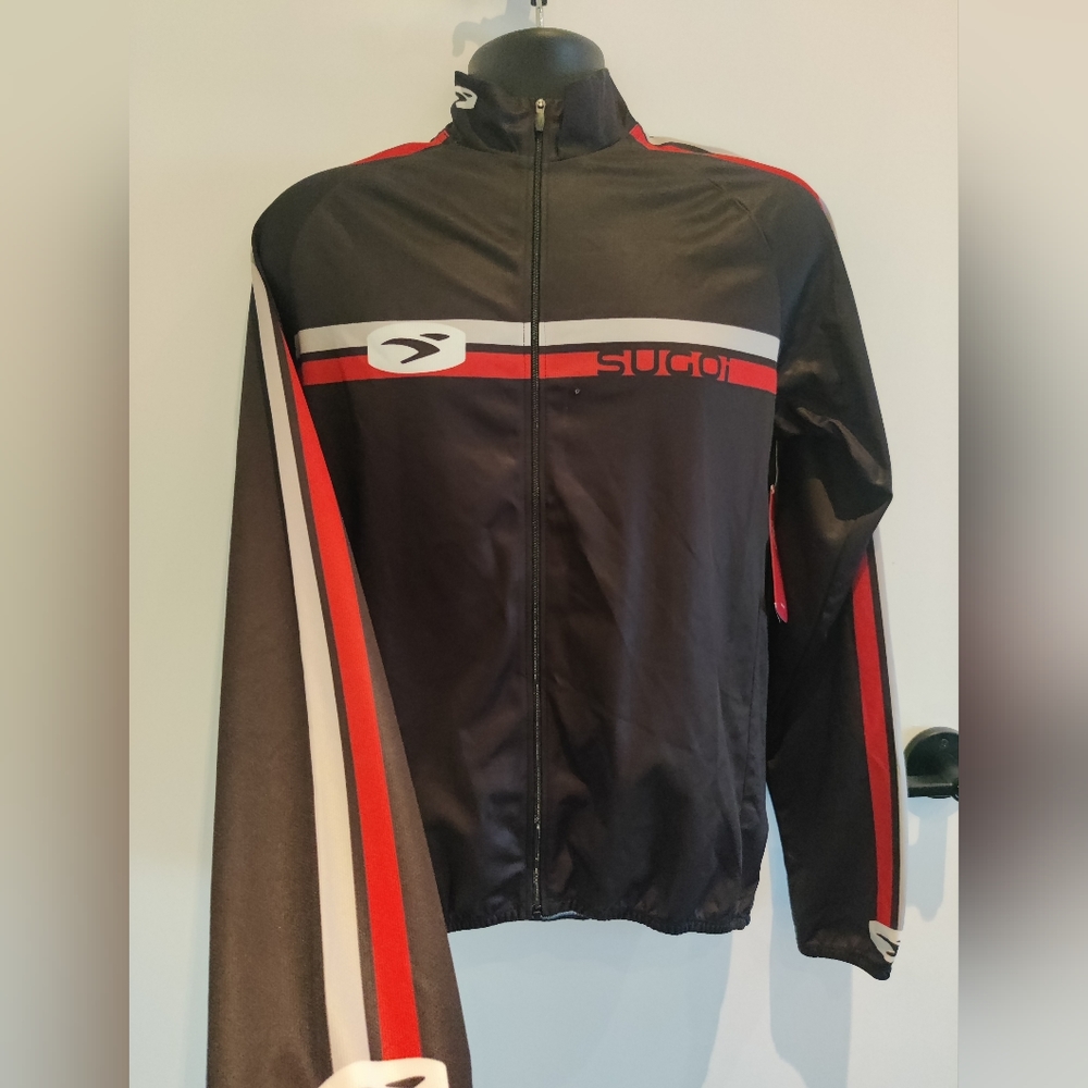 Sugoi Semi-Fit S1 Black Cycling Jersey Full-Zip, Long Sleeve, 3 pocket, NWT
